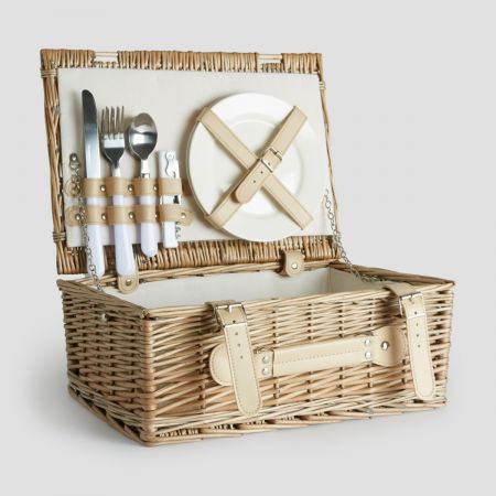 Wicker Picnic Hamper for Two