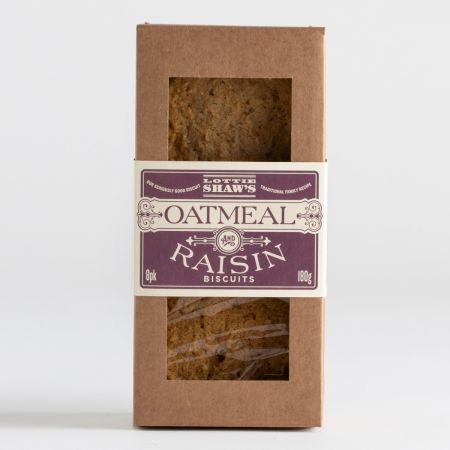 180g Oatmeal & Raisin Biscuits by Lottie Shaws