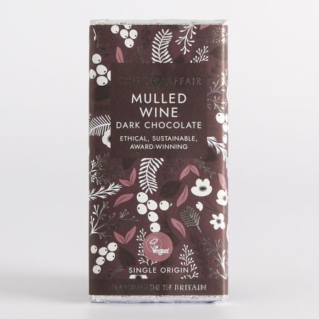 90g Mulled Wine Dark Chocolate Bar by Choc Affair