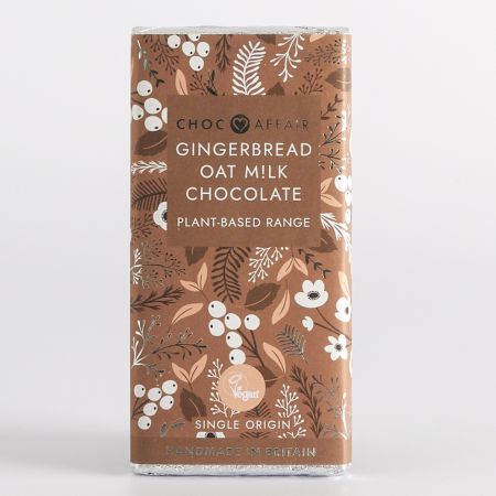 90g Gingerbread Oat Milk Chocolate Bar by Choc Affair