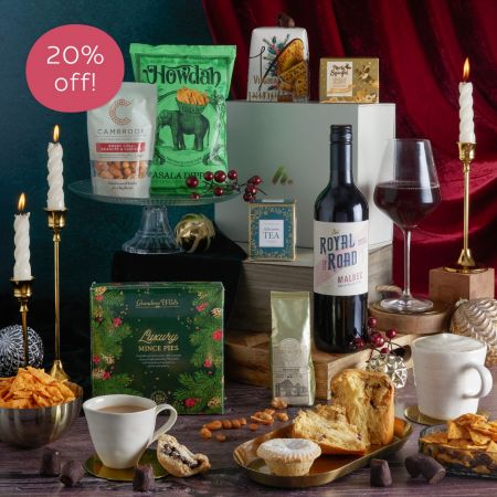 Main image of The Christmas Cracker Hamper, a luxury Christmas gift hamper at hampers.com UK