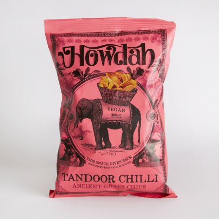 130g Tandoor Chilli Ancient Grain Chips by Howdah