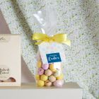Close up 3 of products in Easter Egg gift box, a luxury gift hamper from hampers.com UK
