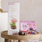Close up of products in Sweet Treats For Her, a luxury gift hamper at hampers.com
